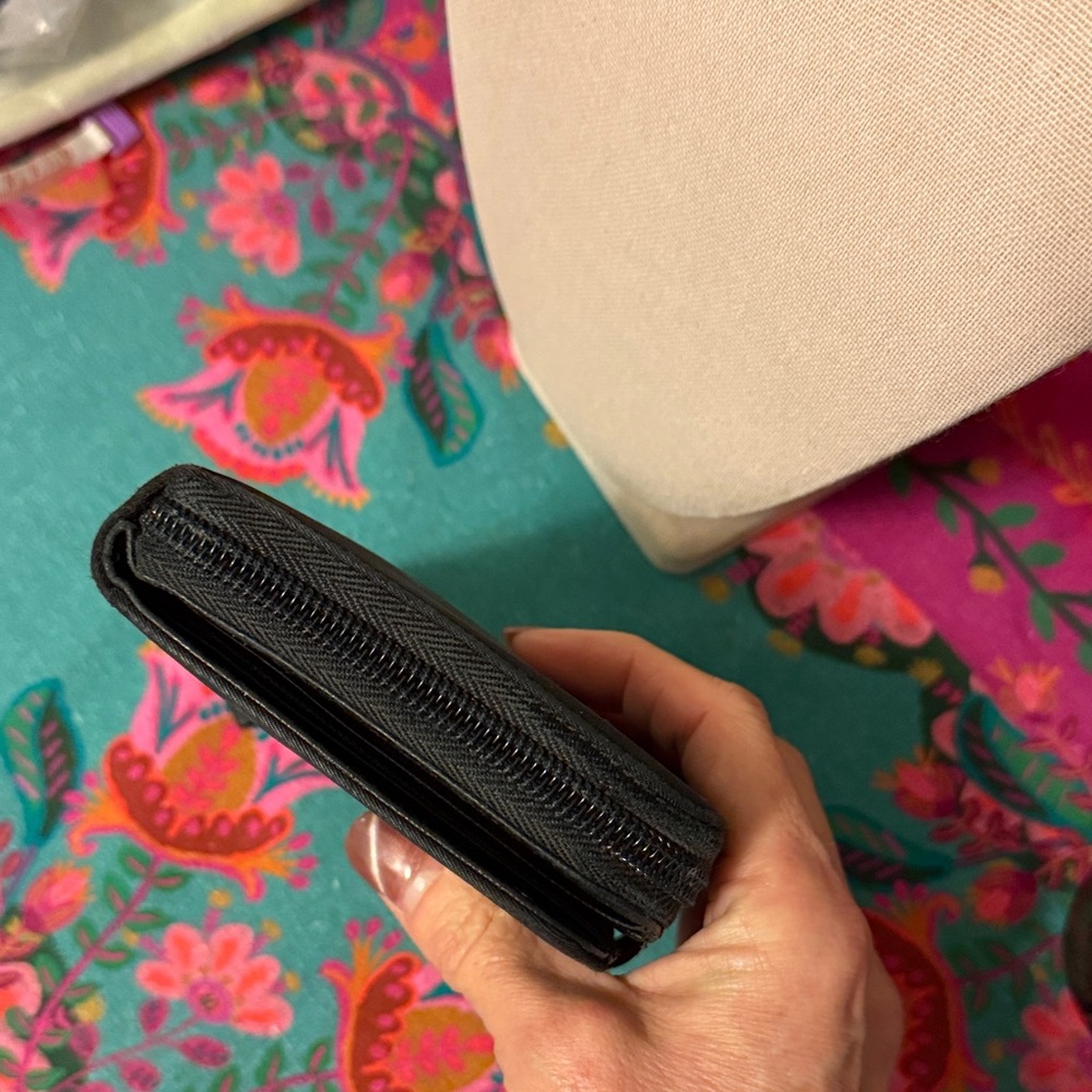 Prada Black Compact Zipper Wallet - Picture 6 of 13
